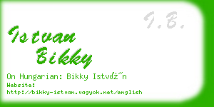 istvan bikky business card